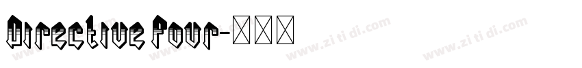 Directive Four字体转换